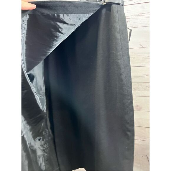 Josephine Chaus 10 petite 100% wool black skirt - 2465 - Picture 3 of 3